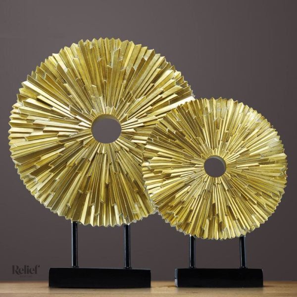 Sculpture luxe contemporaine inspirée des roues