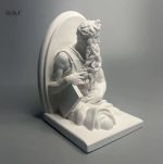 Sculpture homme Moïse, 12 cm, design classique et artistique