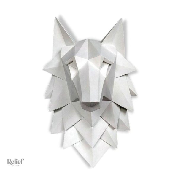 sculpture-murale-design-1 Sculpture murale tête de loup en design origami