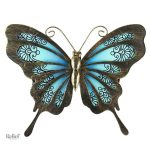 Décoration murale en métal, papillon stylisé pour intérieur
