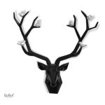 Sculpture murale moderne Tête de Cerf Origami
