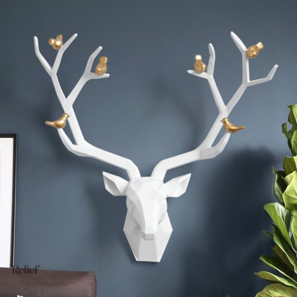 Sculpture contemporaine de cerf pour intérieur moderne