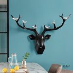 Tête de cerf en origami, sculpture décorative
