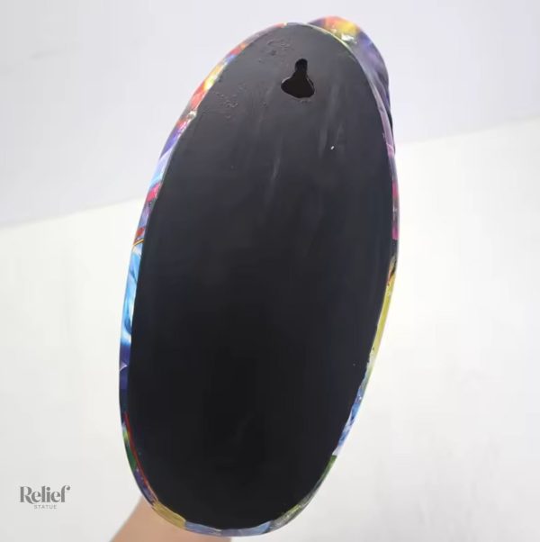 Sculpture murale moderne, design cheval, 28 cm