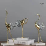 Statue oiseau en métal pour une touche artistique