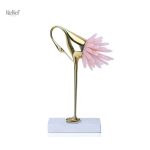 Bird sculpture in metal, unique decorative piece
