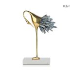 Oiseau stylisé en métal pour l'intérieur ou l'extérieur