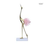 Oiseau en métal, sculpture moderne pour la décoration