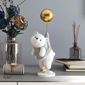 Ours stylisé, pièce artistique unique