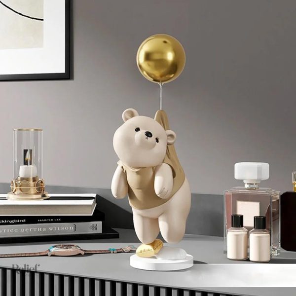 Sculpture d'ours, accent décoratif