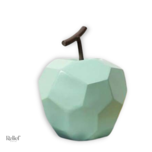 Sculpture moderne poire et pomme en style origami