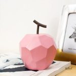 Sculpture pomme origami, œuvre d'art minimaliste