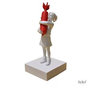 Sculpture urbaine unique, mélange d'art et de décoration