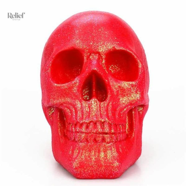 Tête de Mort 18 cm, objet décoratif élégant
