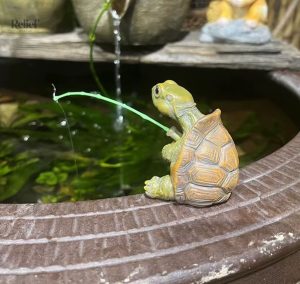 Petite statue tortue, 5 cm, accessoire déco original