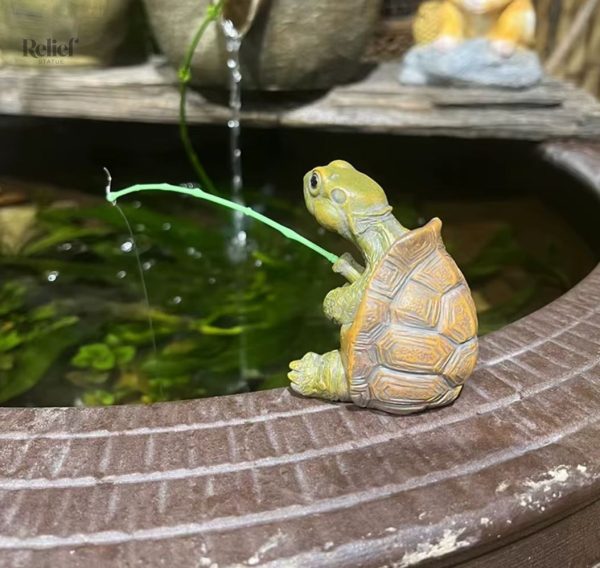 Petite statue tortue, 5 cm, accessoire déco original