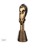 Statue africaine en bronze artisanale