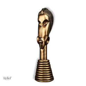 Statue africaine en bronze artisanale