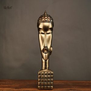 Sculpture en bronze représentant l'art africain