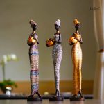 Statue Africaine en bois massif