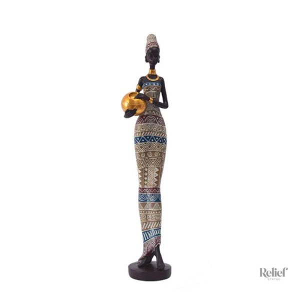 Objet d'art africain en hauteur