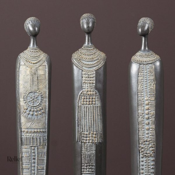 Statue masculine africaine, pièce décorative unique
