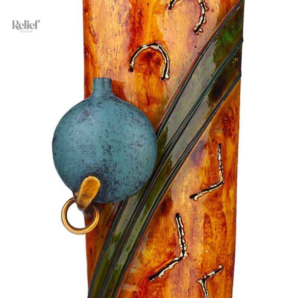 Art africain en métal pour décoration intérieure