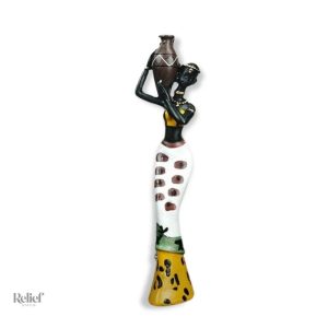 Statue Africaine en résine trio décoratif