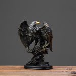 Statue Aigle stylisée pour art intérieur