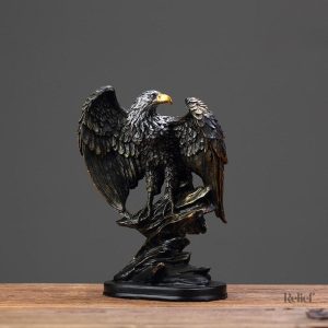 Statue Aigle stylisée pour art intérieur