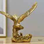 Statue aigle doré 20 cm