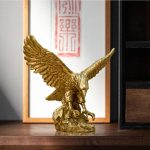 Statue aigle doré 25 cm