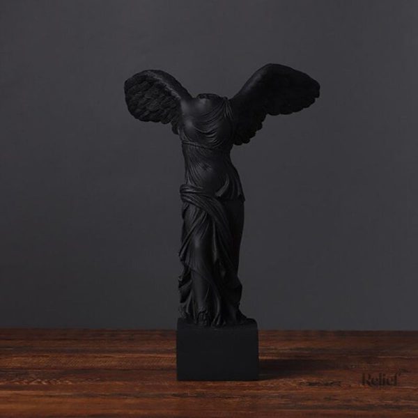 Élégante statue Ailes Sans Tête, style Samothrace, 24 cm