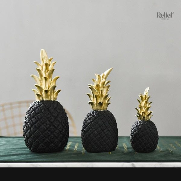 Sculpture en forme d'ananas minimaliste