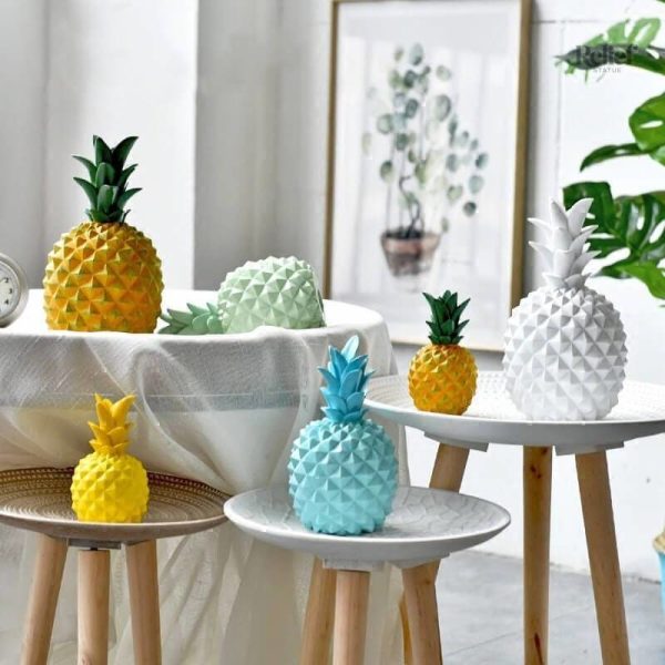 Création contemporaine ananas, art décoratif pour la maison