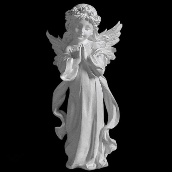 Statue d'ange blanche, accessoire décoratif intemporel