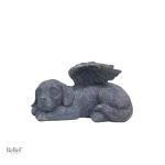 Statue de chien en style ange gardien élégant