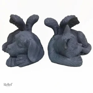 Décoration de jardin : statue chien protecteur