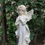Statue d'ange artisanale pour espace vert