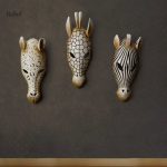 Détail d'une statue noire d'un animal africain