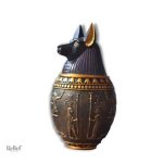 Statue Anubis, divinité égyptienne, décorative et symbolique