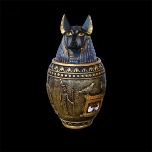 Figurine Anubis, représentante de la mythologie égyptienne