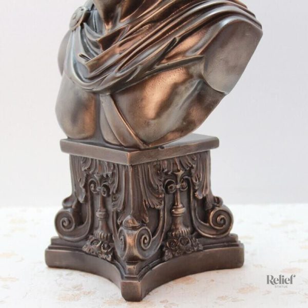 Sculpture grecque d'Apollon en finition bronze authentique
