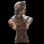Statue Apollon effet bronze, décoration pour intérieur raffiné