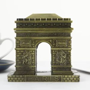 Sculpture métal Arc de Triomphe, modèle réduit 8 cm