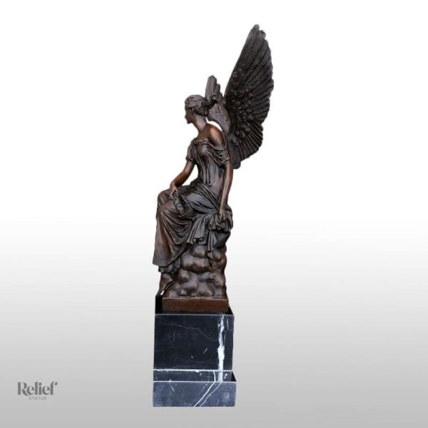 Statue grecque d'Athena en bronze, art classique