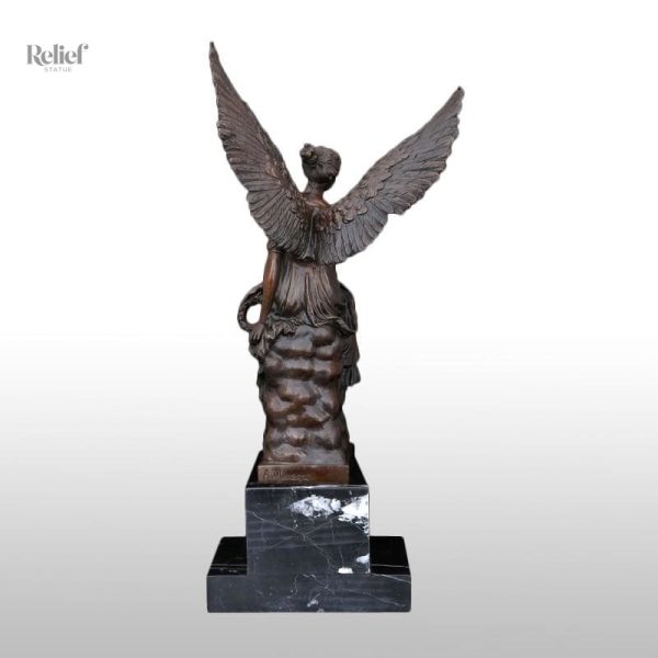 Athena en bronze, figurine représentant la déesse grecque