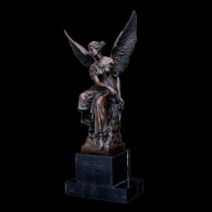 Sculpture d'Athena, beauté de l'art grec ancien en bronze