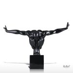 Décoration moderne avec statue d'homme athlète