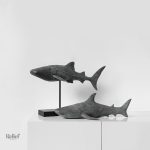 Statue animalière, baleine majestueuse en design moderne